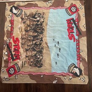 DESERT STORM BANDANA HANDKERCHIEF AIRBORNE vintage